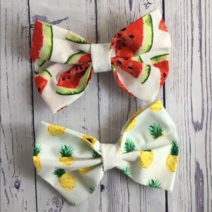 Hair clip lot hair bow bun bow pigtail bows